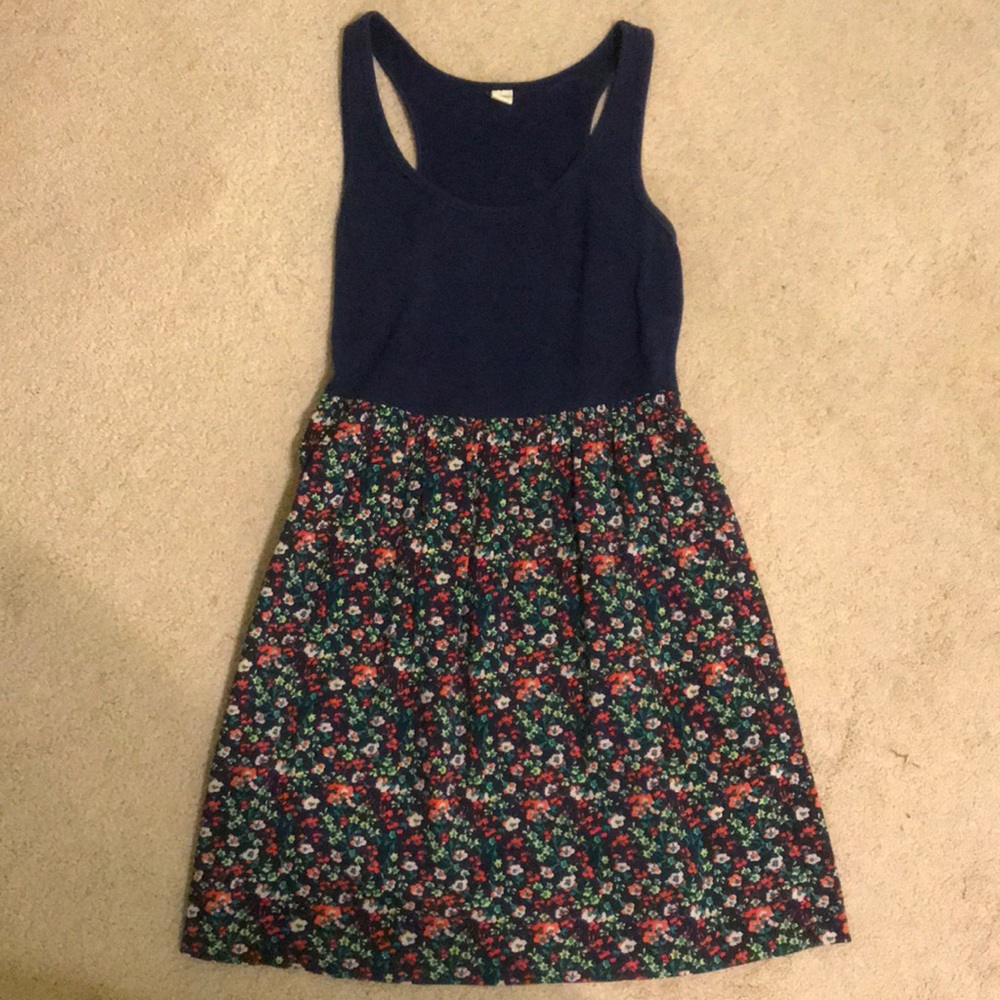 Floral Racerbank Dress